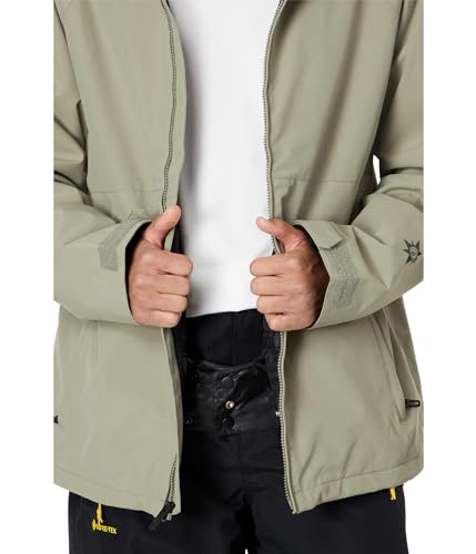Volcom Jaqueta de snowboard masculina padrão 2836 isolada, leve militar S4