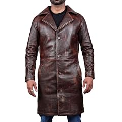 Distressed Brown Trench Coat