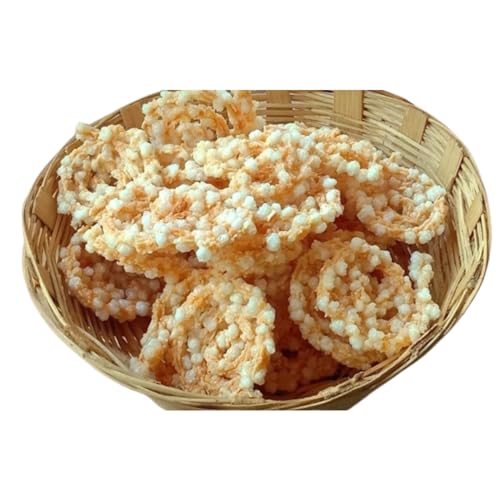 Image of Anuvan Feel The Utsav Homemade Sabudana Aloo Chakali kurdai (400G) | Batata Stick for Fast | Potato Sago Chips | Spicy Upwas Friendly Snack Ready to fry Snack | Home made Falahar Snack with traditional Recipe 400G