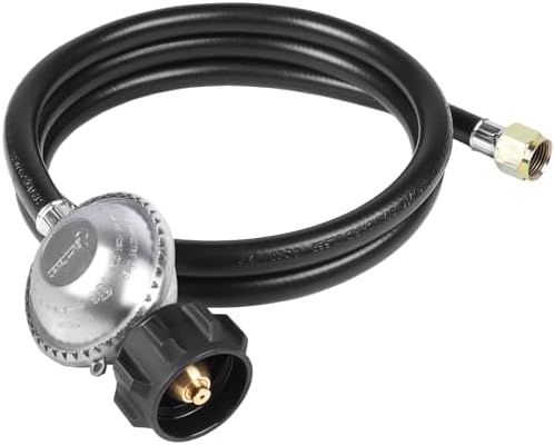 Patio Heater Hose and Regulator – What You Didn't Know About the Top Picks 5 SHINESTAR 5 Feet Propane Hose with Regulator Replacement Part for Portable Propane Grill, Blackstone 28"/36" Griddle, Fire Pit, Patio Heater and More, Low Pressure