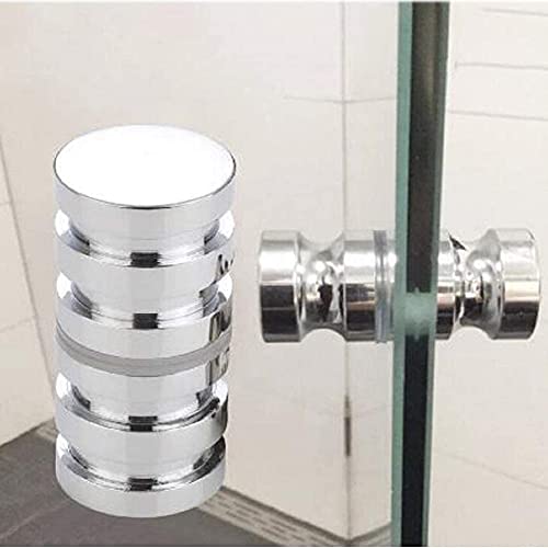 Lyang Aluminum Alloy Door Handle Single Glass Door Handle Bathroom Shower Cabinet Handle With Screws, Suitable For Most Glass Doors Of Home Or Office #TOP2