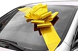 Big Yellow Car Bow Ribbon - 25