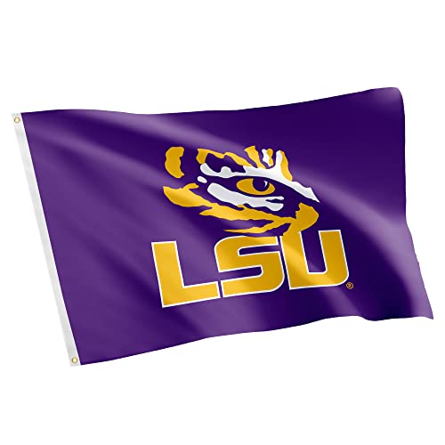 Desert Cactus Louisianna State University Flag - 3 x 5 Feet LSU Tigers Banner Indoor/Outdoor Durable Fabric 100% Polyester Design (Style 3)