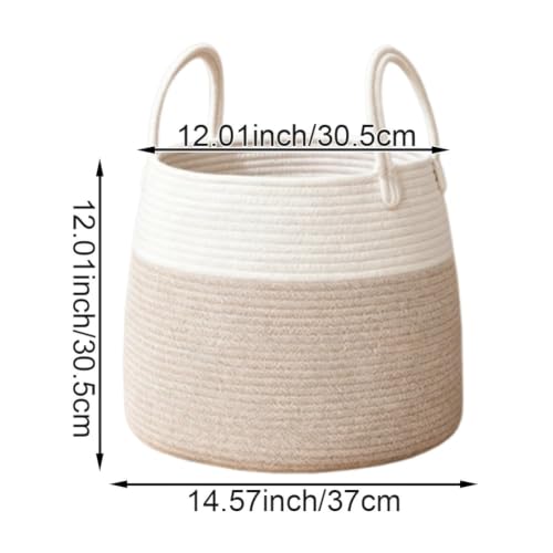 Panier à linge tissé à main pour ranger les articles ménagers