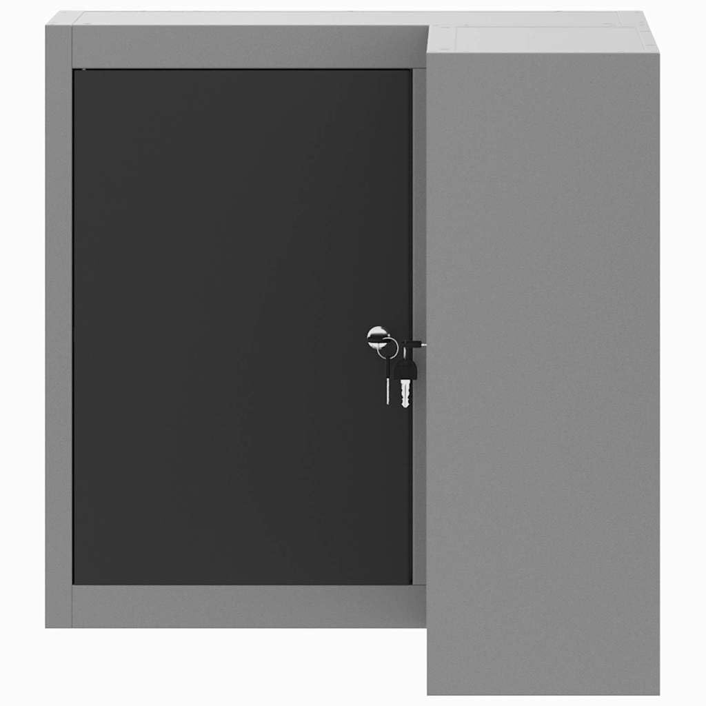 Genérico Armario de Herramientas Negro y Gris 55 x 55 x 55 cm,Bricolaje,Accesorios de Bricolaje,Organización y Almacenamiento de Herramientas,Armarios para herramientas-4103467