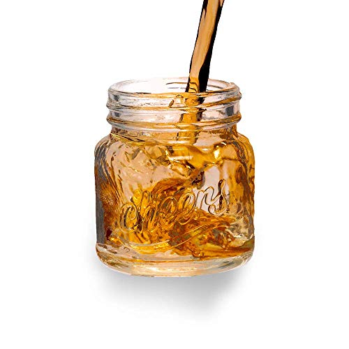 Protocol Mason Jar Shot Glasses | Set Of 6 | 2 Oz | Dishwasher Safe Drinking Glasses| Perfect For Home Bar, Man Cave Or She Shed | Great Stocking Stuffer, Party Favor Or Gift #TOP4