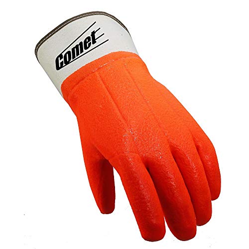 Galeton Comet Insulated Pvc Coated Gloves Safety Cuff Orange 12 Pack #TOP1
