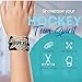 Hockey Charm Bracelet, Hockey Jewelry- Infinity Love Hockey Bracelet for Her