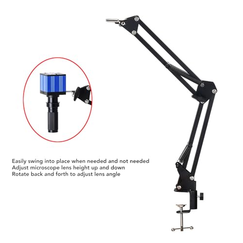 Image of Microscope Articulating Arm 360 Degree Rotation Heavy Duty Adjustable Telescoping Mount for USB Digital Microscope