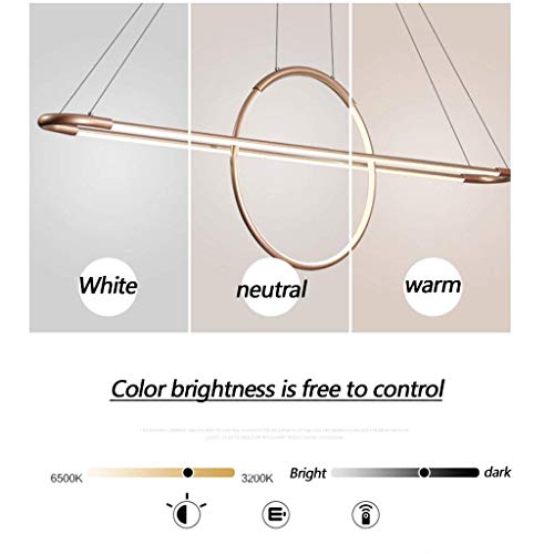 Lustre LED au design moderne en silicone avec réglage d'ambiance par télécommande