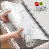 Beautysaid Shelf and Drawer Liner for Kitchen Cabinet, Non Adhesive Non Slip Shelf Paper Waterproof Washable Thickened for Dresser Pantry Shelve Bathroom Protector Liner(Marble,12 in x 10 FT)