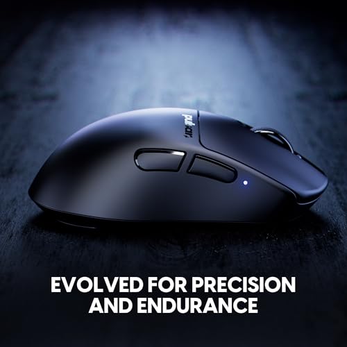 Image of Pulsar Gaming Gears X3 Wireless Gaming Mouse, Ultra Lightweight (1.94 oz /55g), Hybrid Ergonomic, Optical Switch, 32000 DPI, 750 IPS, XS-1 Sensor, 8k Compatible (Left-Handed, Medium, White)
