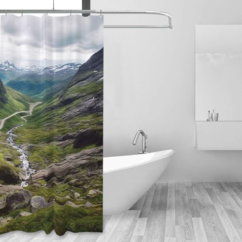 Rideau de douche 152 x 183 cm avec 12 crochets inclus - 2