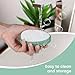 BEZOX Nano Glass Foot File Callus Remover with Cover – Gentle Glass Foot Pumice Stone, Effective Feet Scrubber for Dead Skin, and Portable Pedi Egg Foot Care Tool - Green