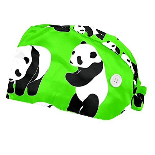 Casquette pour hommes femmes motif pandas anti-sueur pour protéger votre espace de travail
