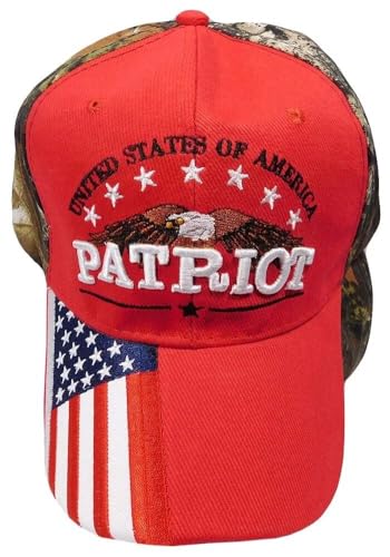 Gorra USA American Patriot Trump 45 47 2024 rojo camuflado miniatura 2