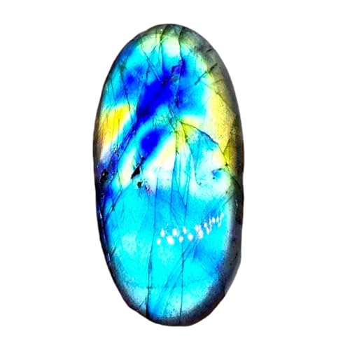 Labradorite gemme naturelle 39x19x6mm cabochon vrac pour bricolage DIY