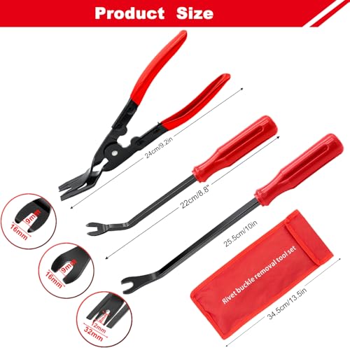 3 Pcs Clip Remover Tool Set
