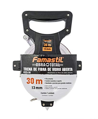 Famastil Trena de Fibra de Vidro Aberta Famastil – 30m x 13mm – Material em Fibra de Vidro – Manivel