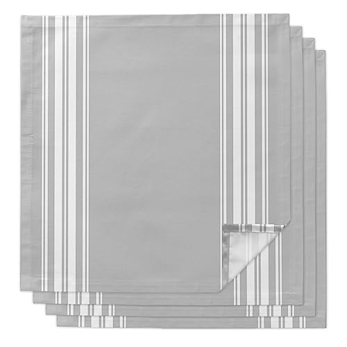 Servilletas de Tela Set de 4 Rayas Grises 20x20 in miniatura 1