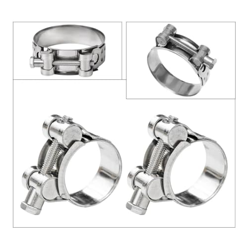 Abrazadera de manguera para evitar fugas en tuberías con perno hexagonal ajustable 304 3