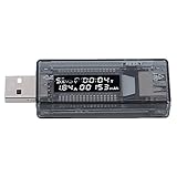 Probador de energía USB con botón de reinicio, presione de 3 a 5 segundos para que la pantalla se borre.