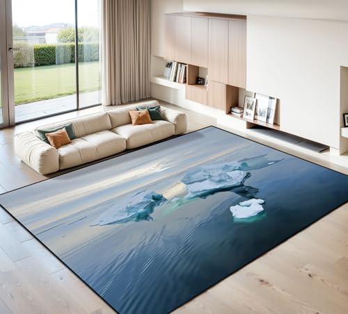8x10 Ice View Area Rug for Living Room and Bedroom
