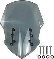 Vista 9 de Parabrisas MT07 FZ07 para Yamaha MT FZ 07 2018 2019 2020 Parabrisas Flyscreen deflector de viento, visera, accesorios de motocicleta (ahumado oscuro)