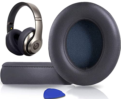 SoloWIT® wymienne poduszki nausznik do Beats Studio 2 i Studio 3 przewodowe i bezprzewodowe Słuchawki, nauszniki z miękką skórą proteinową, izolacja akustyczna z pianki zapamiętującej kształt