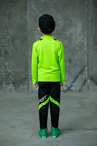 Boy's Tracksuit Long Sleeve Color Block Casual Sweatsuit + Pants Set Adult Kids Boys Jogging Uniform Jersey Suit4