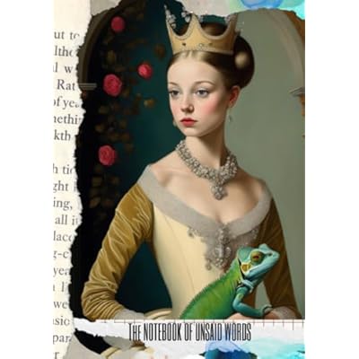 Princess and the Chameleon | Notebook of Unsaid Words | Ai Image and Digital Collage