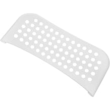 Kitchen Chair Replacement Backrest Ergonomic Plastic Dining Chair Accessory with Lumbar Support Quick Installation Easy Swap White Back Cushion for Comfortable Seating