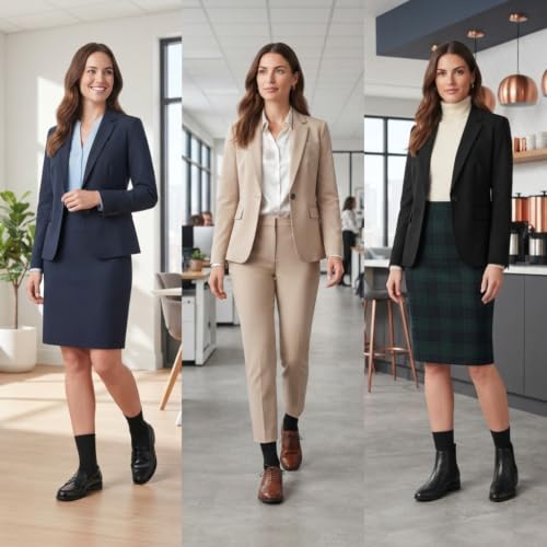 Cotton Dress Socks Women: 75% Soft Cotton for Work Office - Image 3