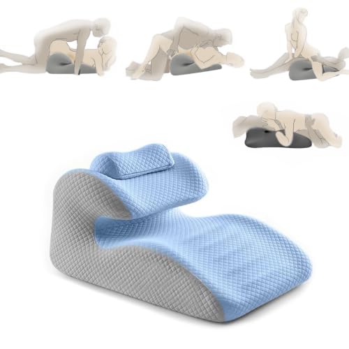 Couples Intimate Position Wedge Pillow - Extra Large Firm Memory Foam, Hip