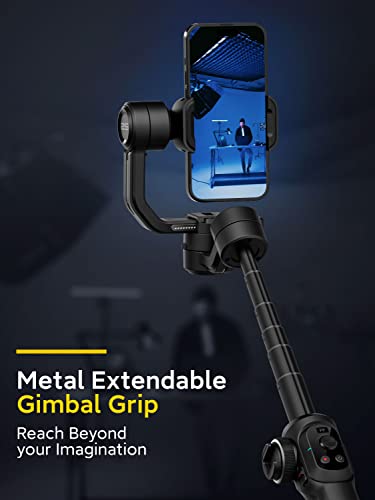 Aochuan Smart S2 Gimbal Stabilizer For Smartphone Professional Industry-Standard 3-Axis Phone Gimbal With Extendable Rod Microphone Fill Light Gimbal For Iphone And Android Vlogging Tiktok Youtube #TOP7