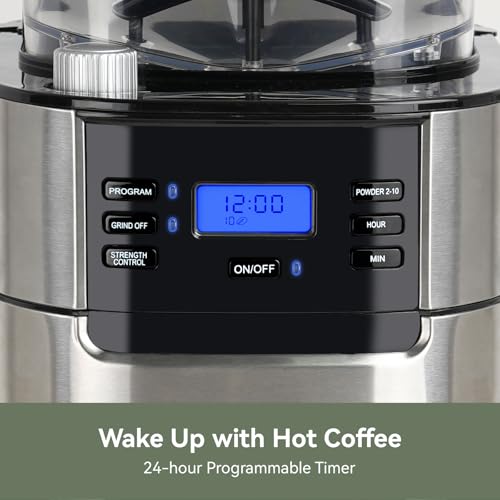 Gevi Coffee Grinder Electric,Coffee Bean Grinder with 35 Grind Settings for Espresso,Drip,French Press,Burr Coffee Grinder for Home Use,Anti-static Design,Black by Gevi - Image 6