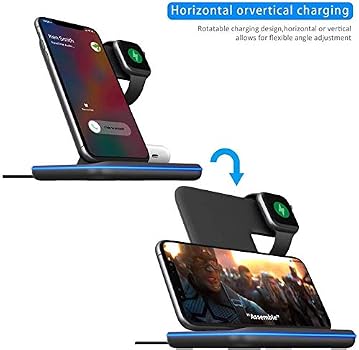 FDGAO Wireless Charger 15W Fast Wireless Charger Stand 3 in 1 QI Charging  Dock Station for Apple Watch 7/6/SE/5/4/3/2,AirPods Pro/2,iPhone 11 12 13  Pro Max/XR/XS/X/8/8 Plus,Samsung Galaxy S21/S20 : Amazon.com.au: Electronics