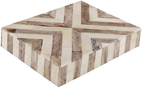 Handicrafts Home Chevron Jewelry Gift Boxes - Decorative Organizer and Storage Box for Women Girls Bedroom Office, Closet  Christmas Gifts
