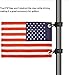Motain Easy Installation Golf Cart Flag Holder,2 Pack Elastic Strap Bracket with 6 * 9'' American Flag,Golf Cart Accessories