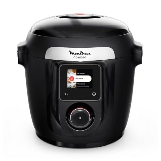 Moulinex Cookeo Wi-Fi 10-en-1, Multicuiseur, 10modes de cuisson, Cuisson sous pression, Etapes détaillées, CE96G810, Noir