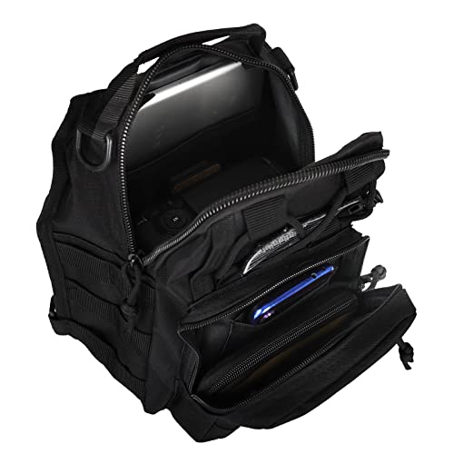 Yakeda Tactical Edc Backpack Military Sling Backpack Shoulder Bag For Travel,Outdoor,Hiking, (Black) #TOP5