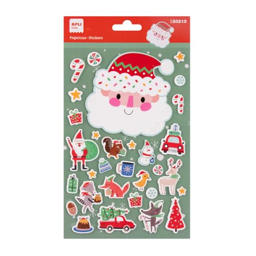 APLI Kids 20213 Weihnachtsaufkleber zum Dekorieren, Motiv:...
