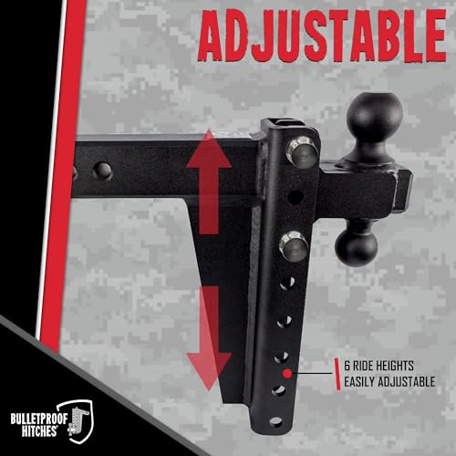 Image of Bulletproof 2.5 inch Heavy Duty 10 inch Drop /Rise Hitch