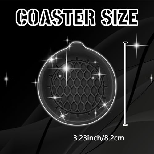 4PCS Portavasos de Silicona para Auto, Antideslizante, Resistente al Calor miniatura 2