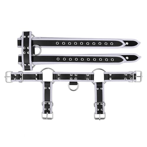 Corsé erótico ajustable para hombre negro prenda elegante estilo bondage refinada 2