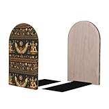 Matériau : fabriqués en bois de hêtre associé à une base en fer lourd, ces serre-livres à motif exotique doré offrent une structure stable idéale pour les serre-livres pour les étagères et les serre-livres pour les étagères, tout en se fondant magnifiquement dans n'importe quel décor
