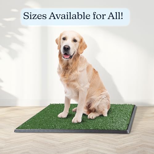 Artificial Grass Puppy Pee Pad for Dogs and Small Pets - 20x30 Reusable 3-Layer Potty Training Pad with Tray - Dog House and Pet Supplies by PETMAKER - Image 3