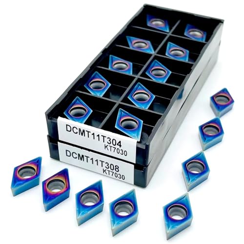 10 piezas insertos DCMT11T304 carburo para torneado miniatura 4