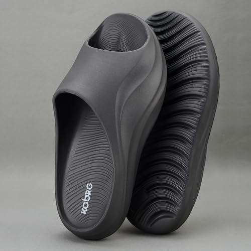 Image of KOBURG Milan Slides for Men| Stylish Trending | Comfortable | Super soft | Lightweight | EVA Sole | Casual Slider | Slippers | Flip Flops for Men KF-484