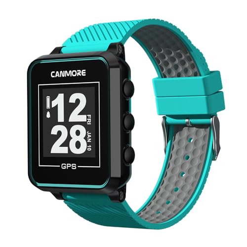 Canmore TW353 Montre GPS de Golf pour Homme et Femme, écran LCD à Contraste élevé, Accessoire de...